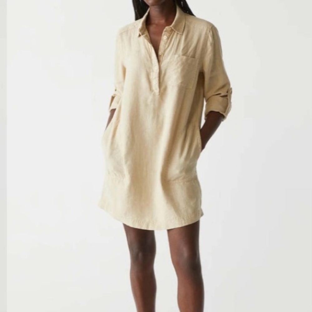 Michael Stars Eleanor Linen Dress in Natural